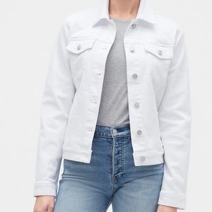 NWT GAP white denim jacket
